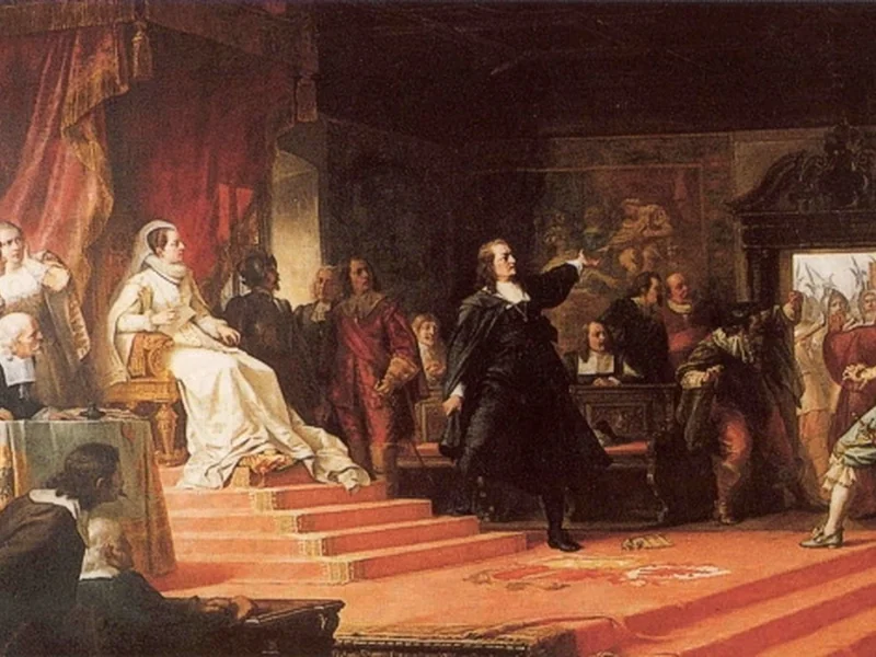 1861-Albert Newsam - Il cancelliere Biener al Parlamento regionale del Tirolo